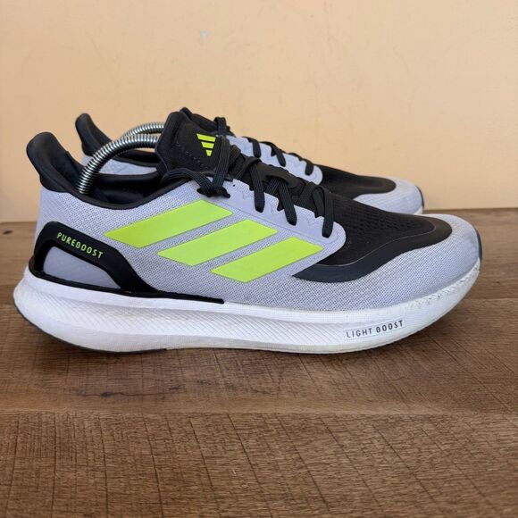 adidas PureBoost 5 Dash Grey Lucid Lemon Carbon Men\'s Size 10.5 shoes IF9193 main image 4